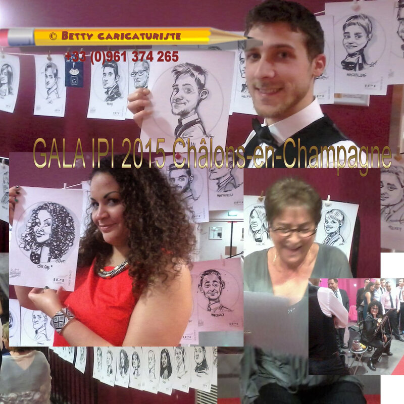 Le Capitole saint memmie Gala IPI Chalons en champagne animation caricaturiste etudiants