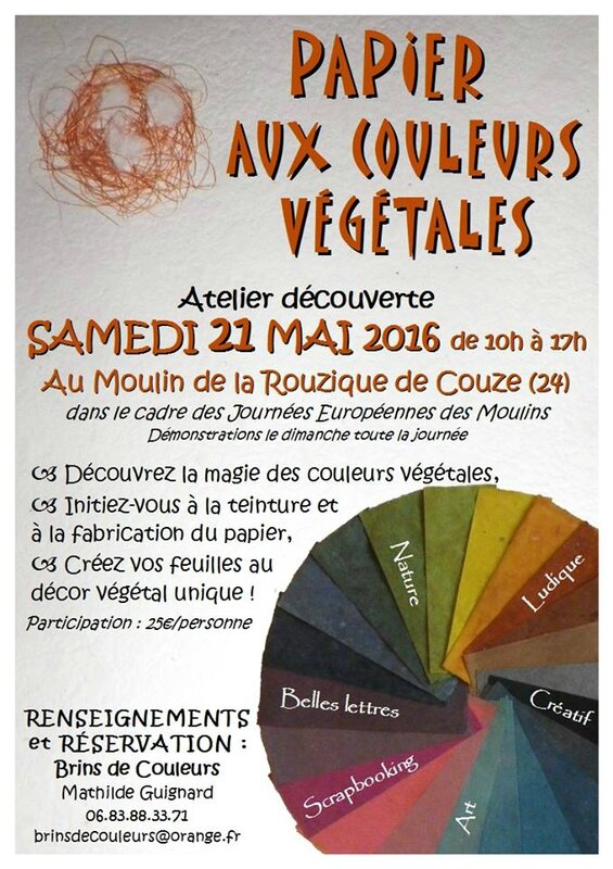 Journée des moulins teintures végétales