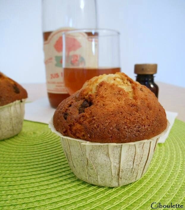 Muffins aux pépites de chocolat au lait