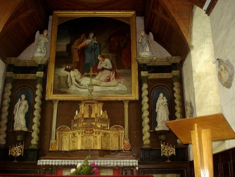 Le_Châtenet-en-Dognon_(Haute-Vienne,_Fr),l'autel_de_l'église