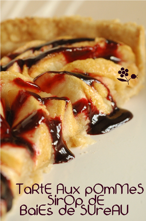 Tarte aux pommes & sirop baies de sureau_3
