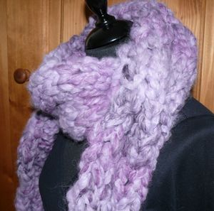 Maxi torsade Lilas texture