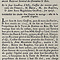 GEOFFROY DE MONTJAY - UNE FAMILLE, DEUX MAIRES DE <b>BOMBON</b> DE 1802 À 1828