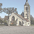 Le 13 avril 1795 à Nogent-le-Républicain : Remonte de la cloche de l’<b>église</b> Saint Hilaire. 