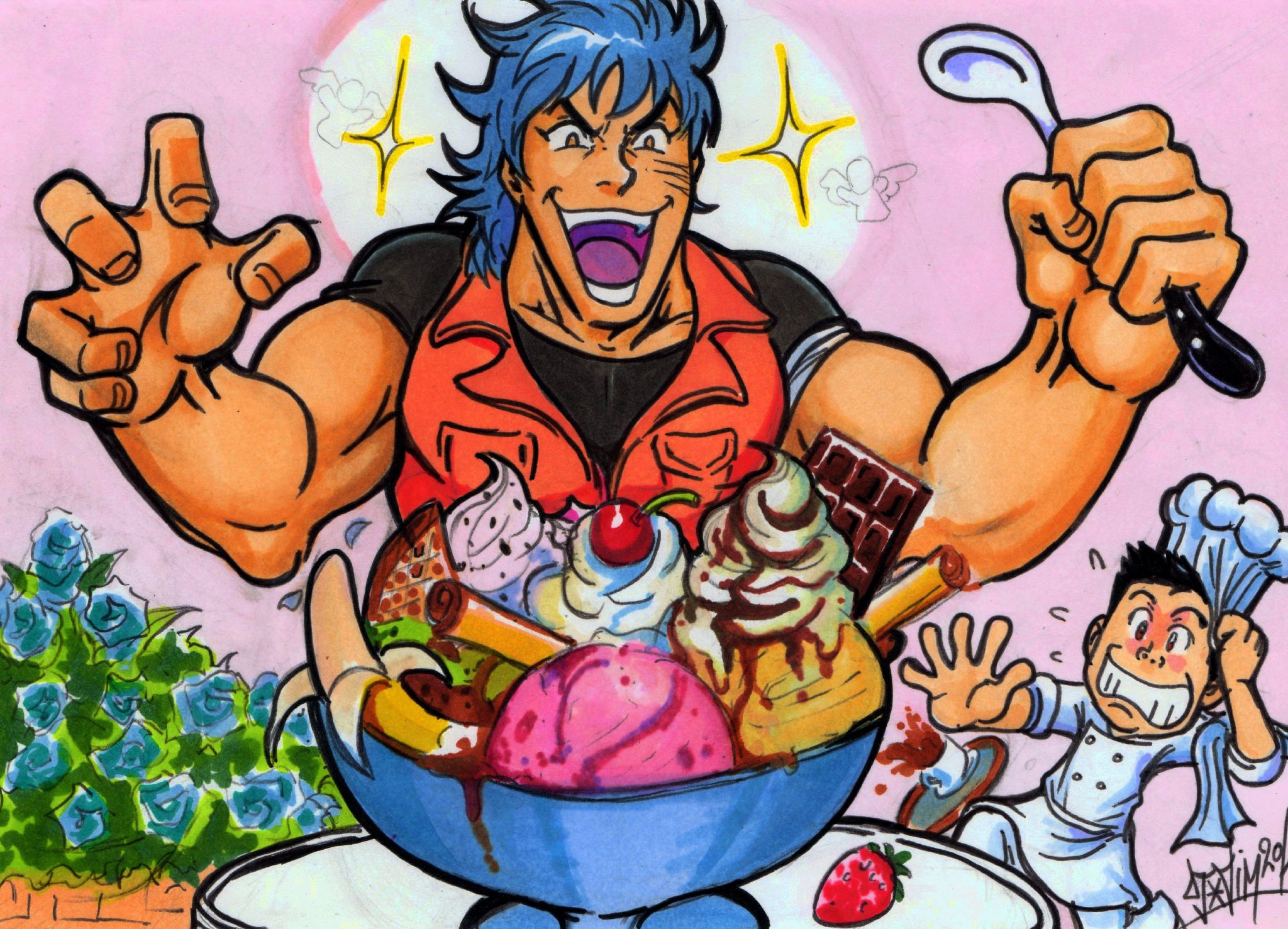 Toriko fanart komatsu ice cream weekly shonen jump djiguito chocoblog de djigui