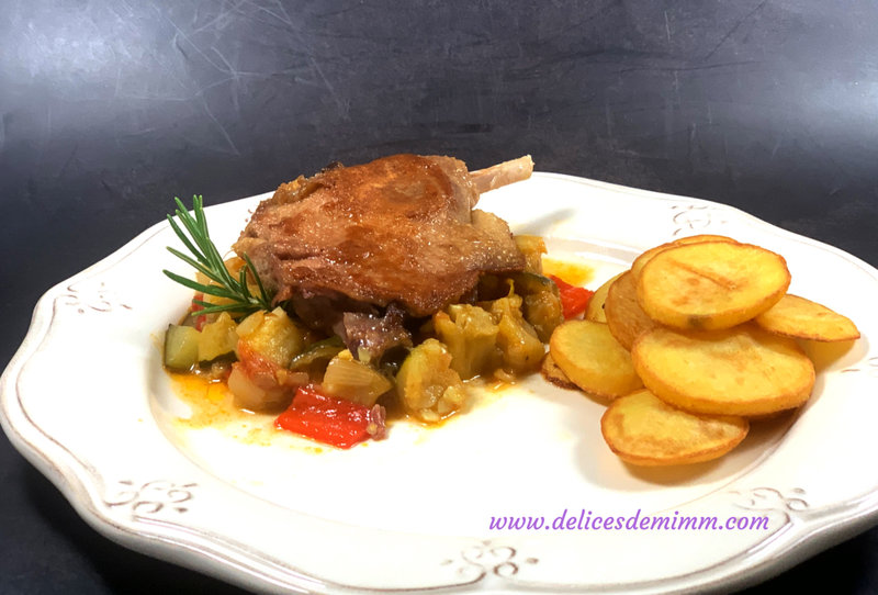 Cuisse de canard confit aux légumes du soleil 3