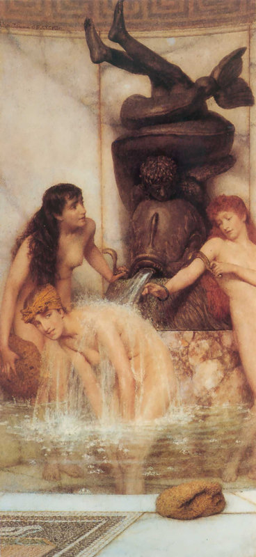 1879_Lawrence_Alma-Tadema_-_Strigils_and_sponges