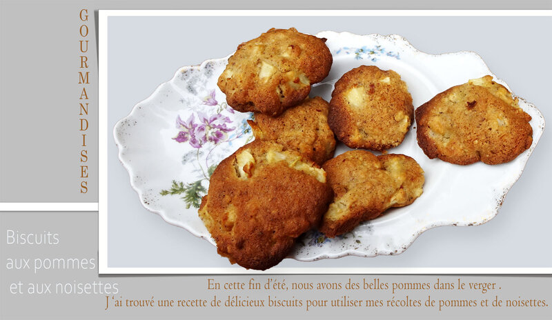 biscuits pommes noisettes