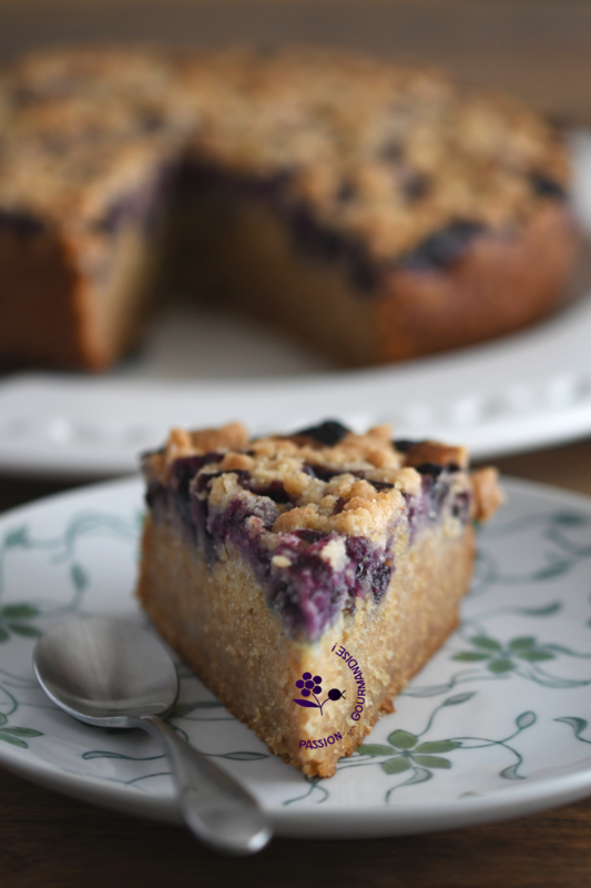Gâteau streusel pomme & myrtilles_6