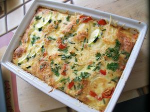 Gratin de légumes dauphinois. recettes entrees Gratin de courgettes et pommes de terre au chèvre