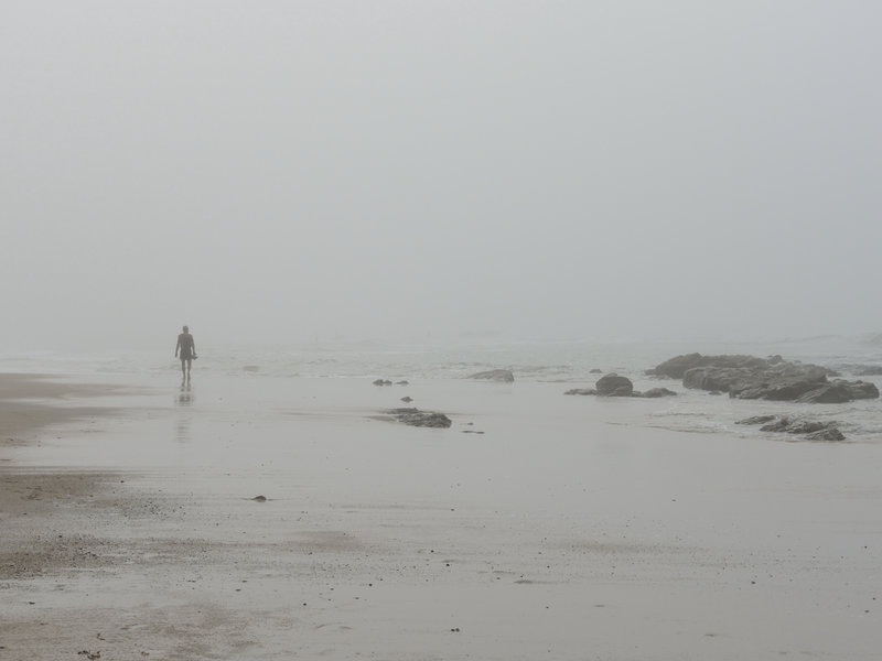 Bidart, plage du Pavillon Royal, solitude dans la brume, Octobre 2022 (64)