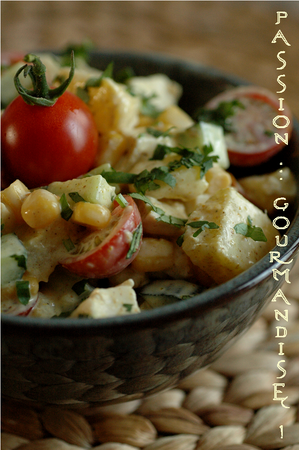 Salade_poulet__ananas__mais__concombre__tomate__curry__coriandre_2