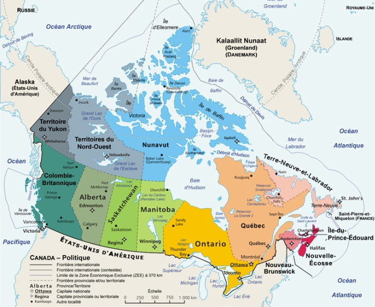 Les provinces du Canada