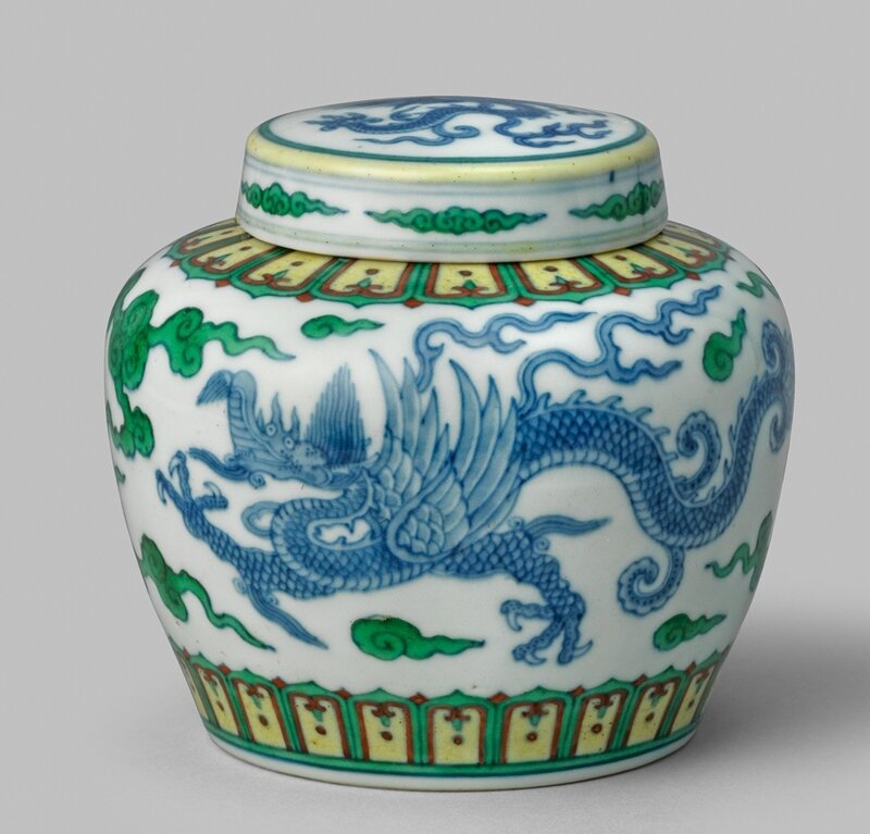 A rare Chinese imperial doucai jar and cover, Yongzheng mark and period (1723-1735) sold for £820,000 at Woolley & Wallis, 15 November 2016