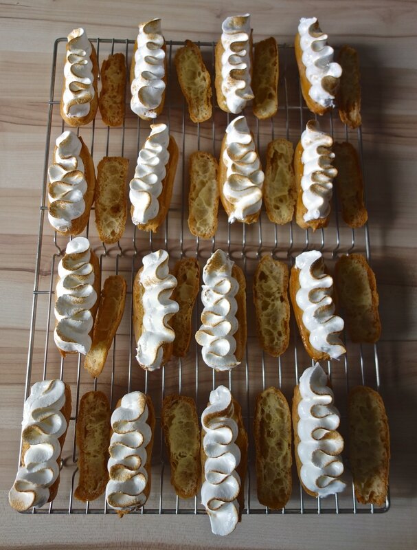 éclairs meringue italienne