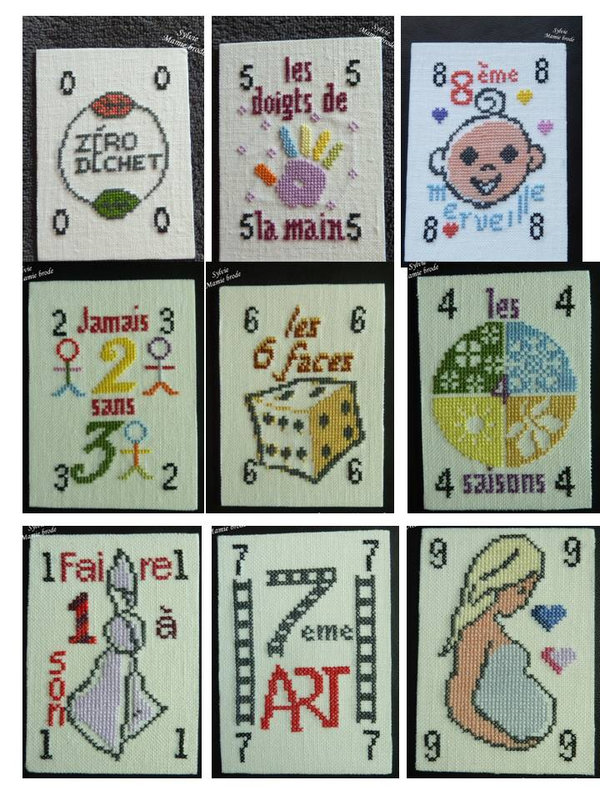 ATC de Sylvie Mamie brode