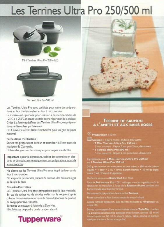 Fiche recette Tupperware Terrine Ultra Pro Les Macarons à la Chartreuse