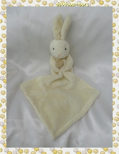 Doudou Mouchoir Lapin Blanc Écru Doudou Et Compagnie