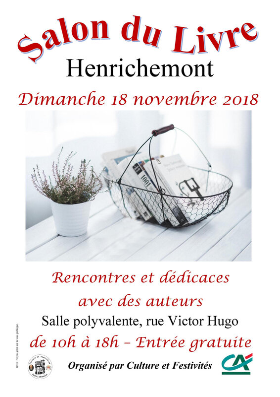 Affiche salon du livre Henrichemont 2018