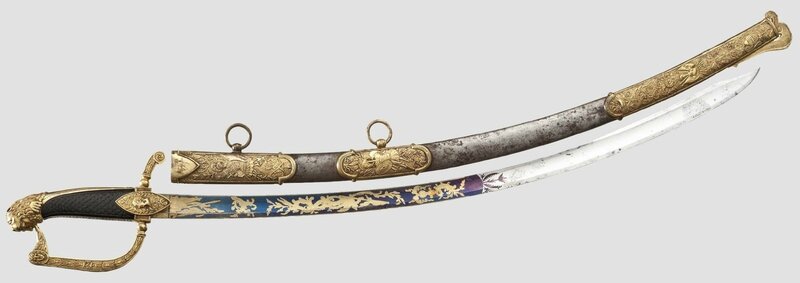 A magnificent Royal Bavarian presentation sabre, awarded for bravery, dating from the reign of Maximilian I Joseph (1806 – 1825)