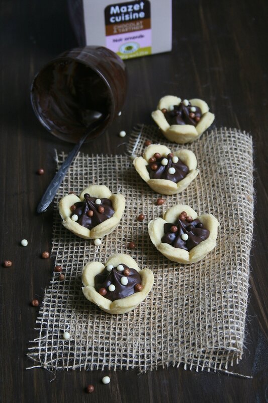 Tartelettes fleur au chocolat - Passion culinaire Minouchka 3