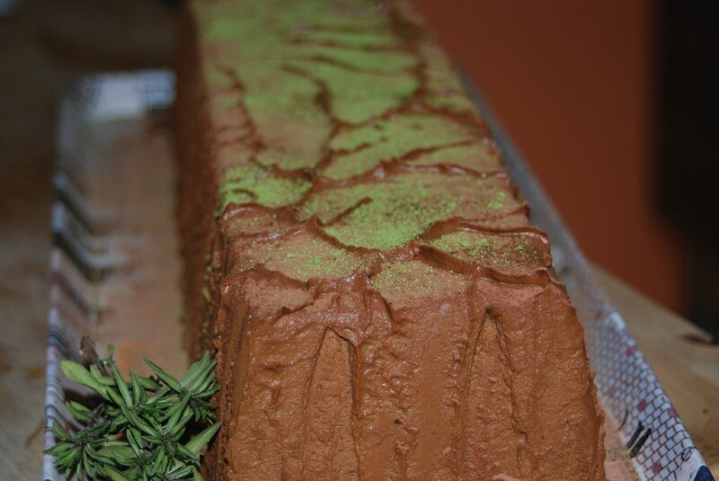 Bûche potimarron, châtaigne, noisette....