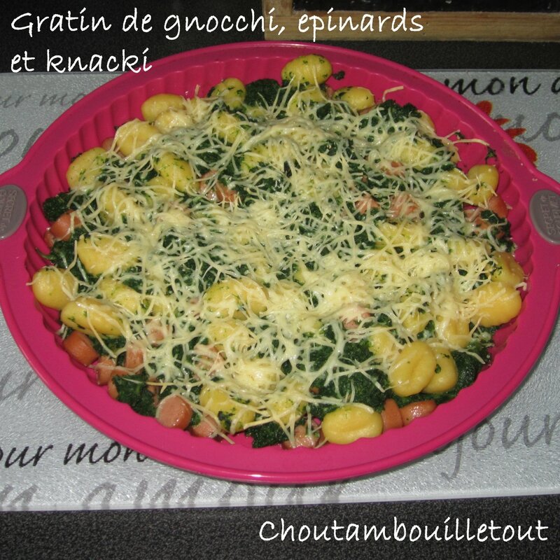 gratin gnocchi epinard