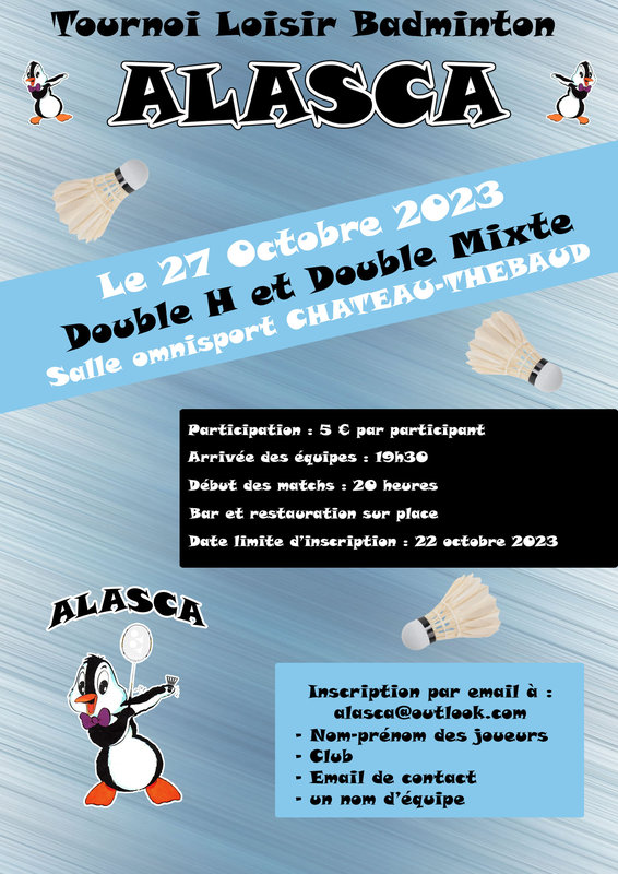 invitation tournoi double 2023