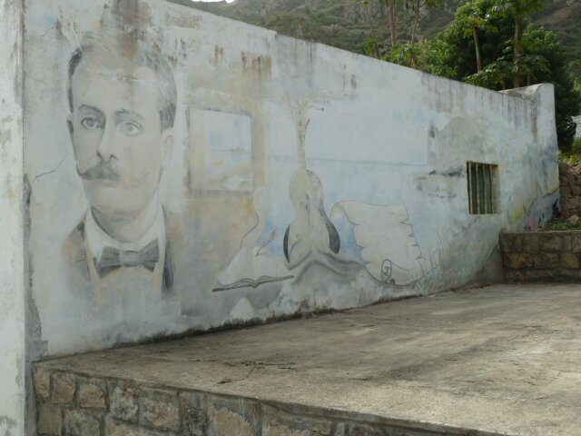 mur décoré de la maison Eugénio Tavares