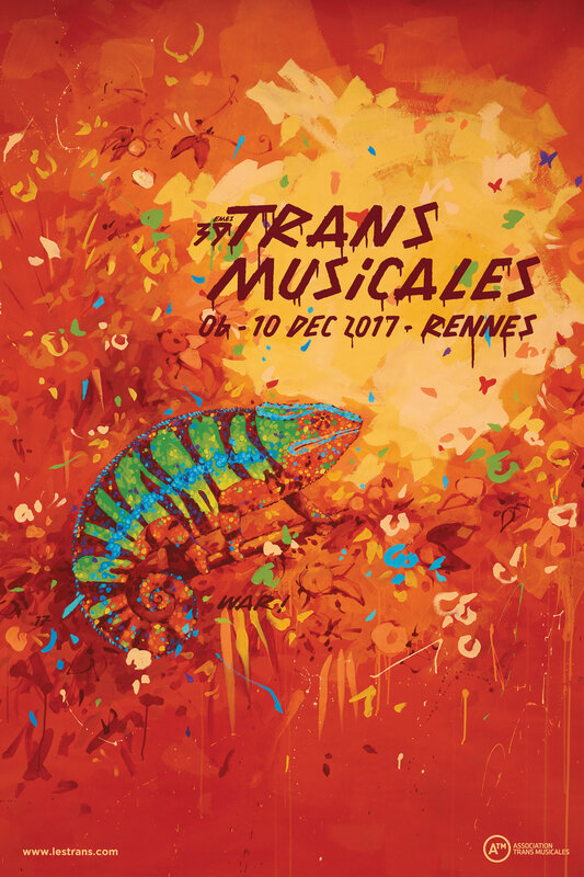 affiche visuel 39 festival Les Rencontres Trans Musicales Rennes 2017