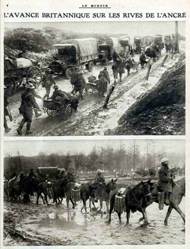 Troupes britanniques Somme Le Miroir 02 11 1916