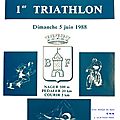 Triathlon à Belfort, le premier en 1988