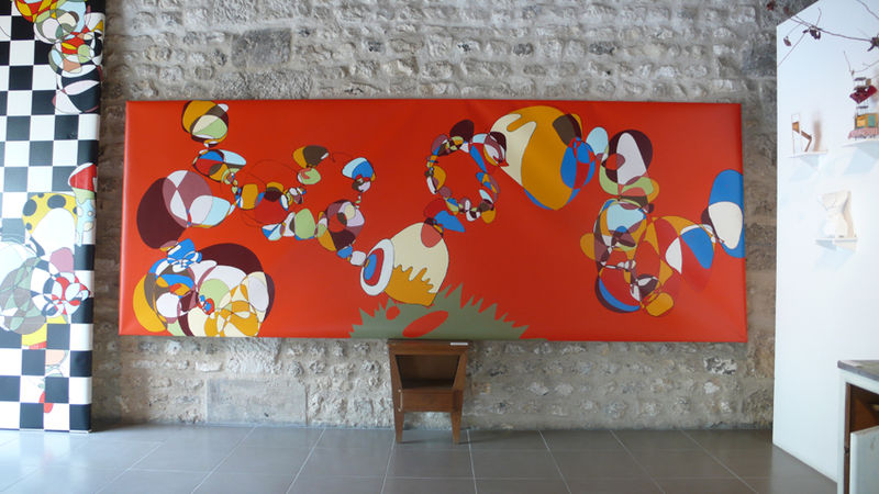 laurent martin-peinture sur lino