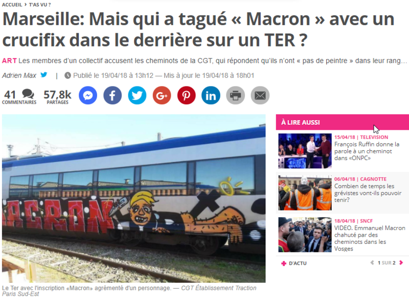 2018-04-20 22_15_36-Marseille_ Mais qui a tagué « Macron » avec un crucifix dans le derrière sur un