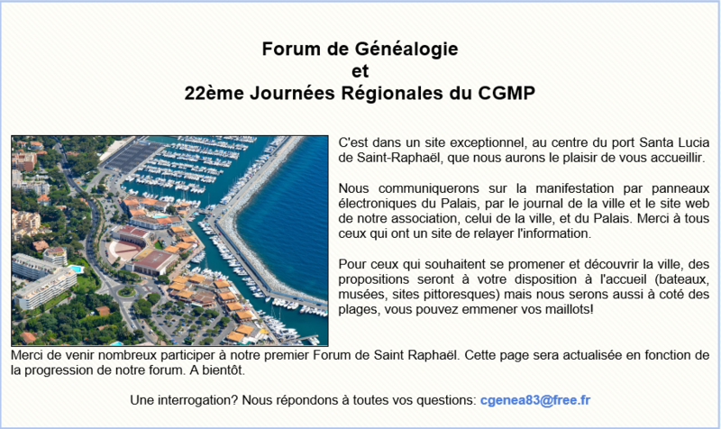 Forum généalogie 1