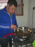 Abdelghani à la cuisson