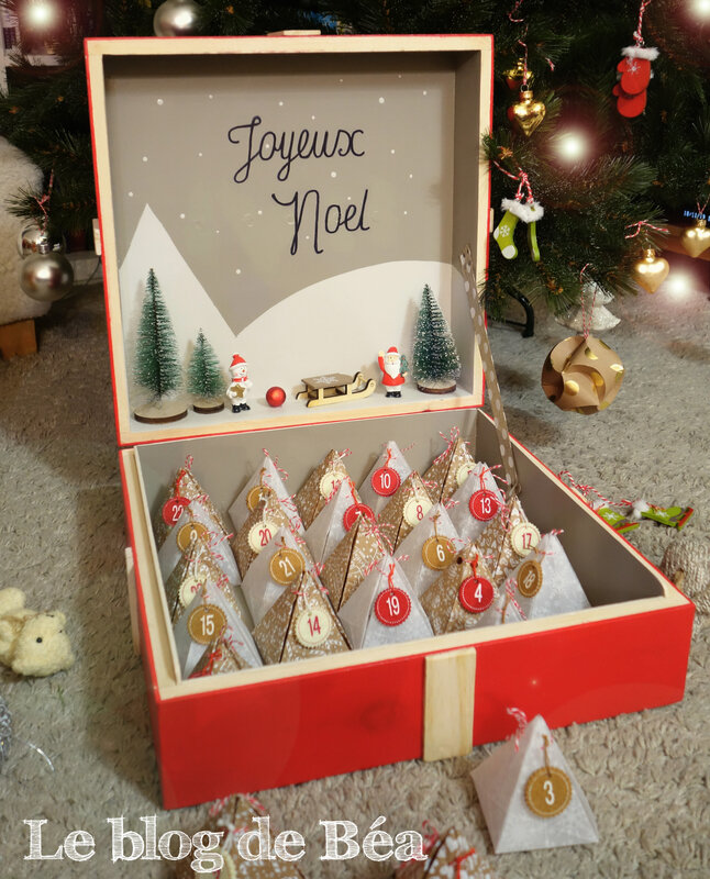 DIY calendrier de l'Avent en planches de palette