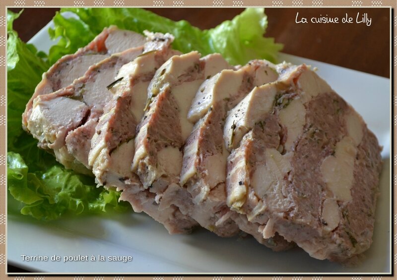 terrine de poulet à la sauge