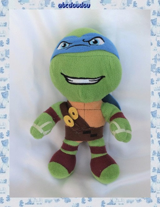 Doudou Peluche Tortues Ninja Bandeau Bleu Leonardo Play by Play