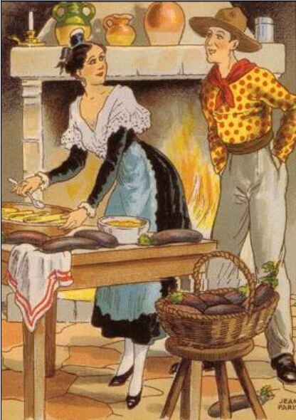 Arlésienne et gardian en cuisine