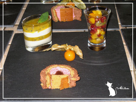 recettes de fetes Dessert de Noël : verrine mousse ivoire et gelée passion
