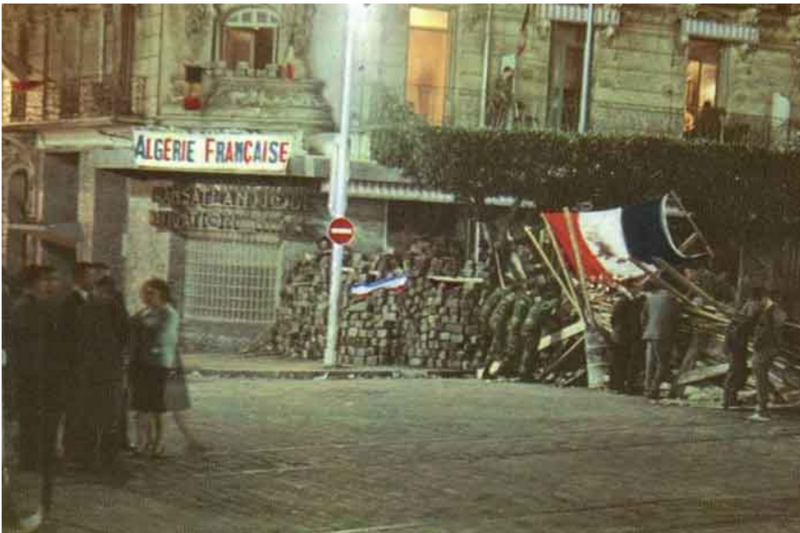 Drapeau barricade Alger 1960