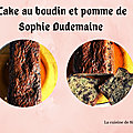 Cake au boudin noir et <b>pomme</b> de Sophie Dudemaine