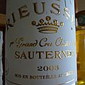 Sauternes : Rieussec 2003 et Barsac : <b>Doisy</b> <b>Daëne</b> 2011