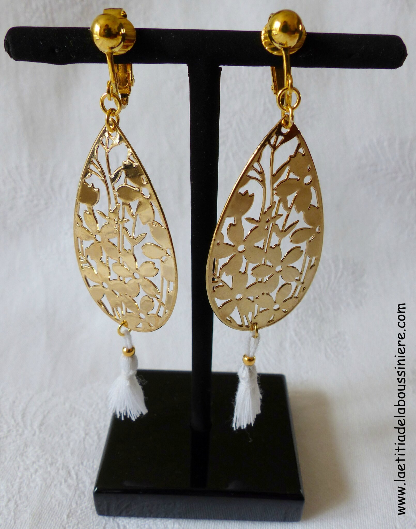 BO Capucine (blanc et doré) - 21 €