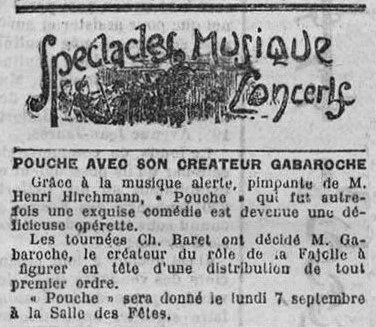 1925 08 26 Création Pouche La Frontière 1R