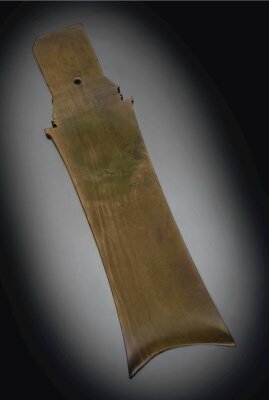 A brownish-olive jade ceremonial blade, yazhang, possibly Northwest China, Qijia culture, circa 2000-1700 BC