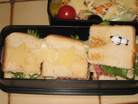 bento sandwich jambon cru