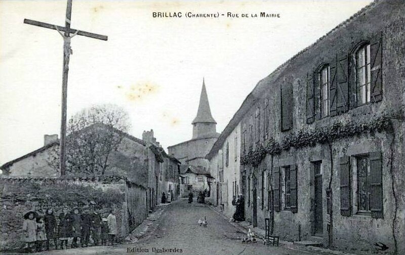 1917-10-17 - brillac-16-rue-de-la-mairie