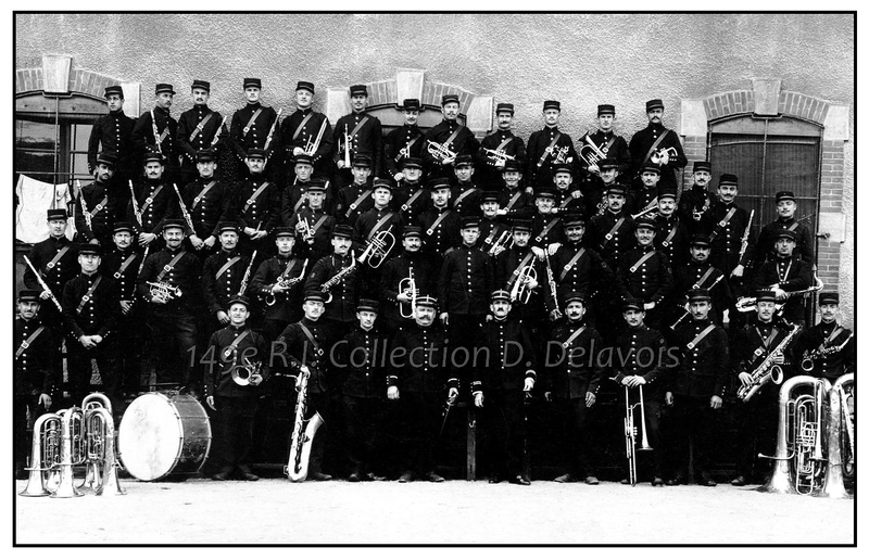 Les musiciens de l'harmonie - annee 1913